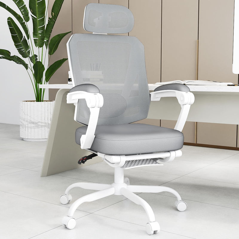 Hihady RD-CA-8631-1 人体工学办公椅 带脚踏 高背网格电脑椅
