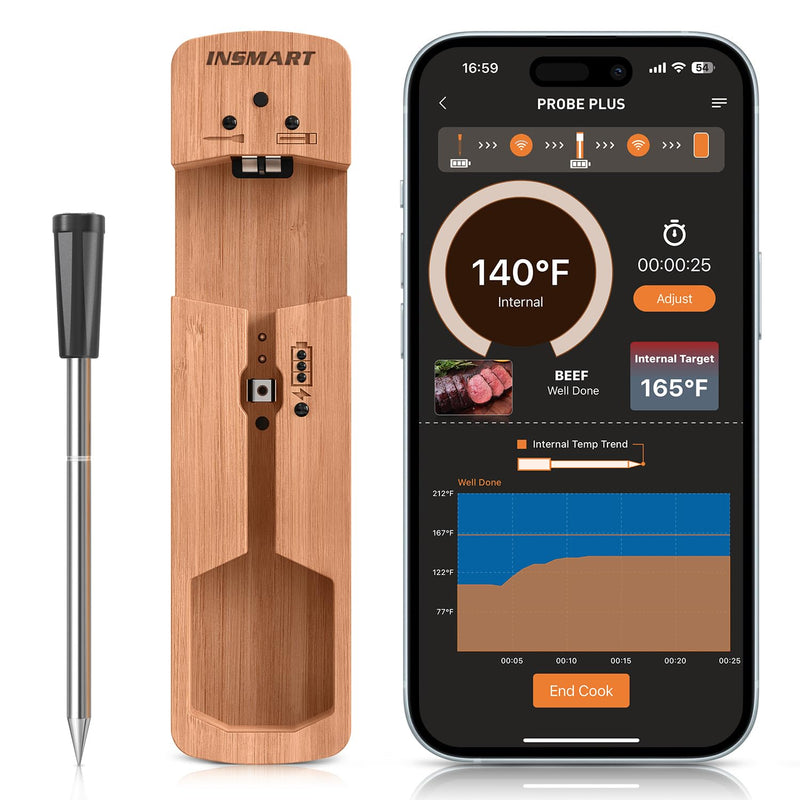 INSMART Single Probe 智能无线肉类温度计