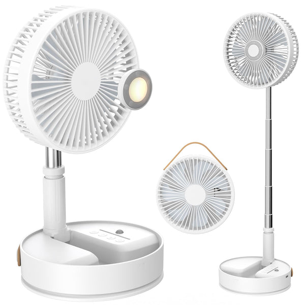 Quntis 折叠便携式遥控落地风扇 带夜灯定时多档位调节