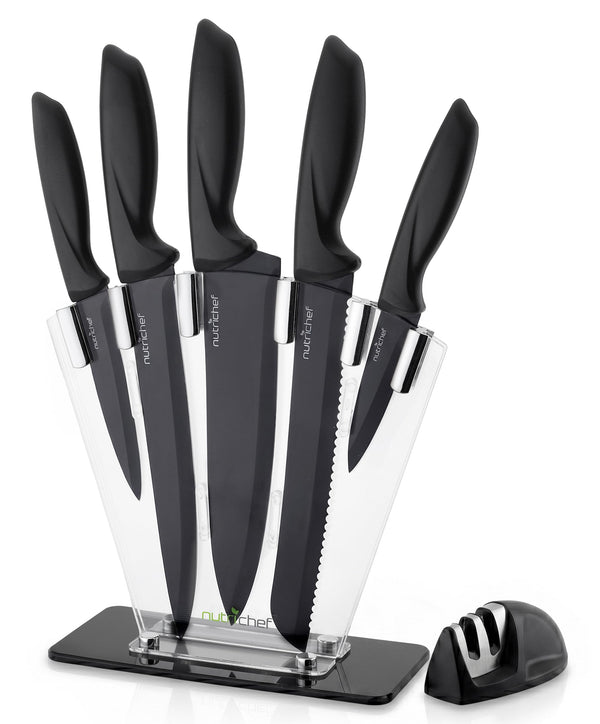 Nutrichef NCKNS7X 7件套不锈钢厨房刀具套装