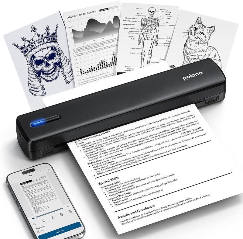 POLONO D810 便携式热敏打印机