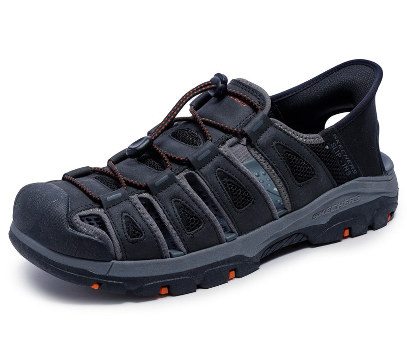 Skechers 205187WW 男士一脚蹬渔夫帆布凉鞋