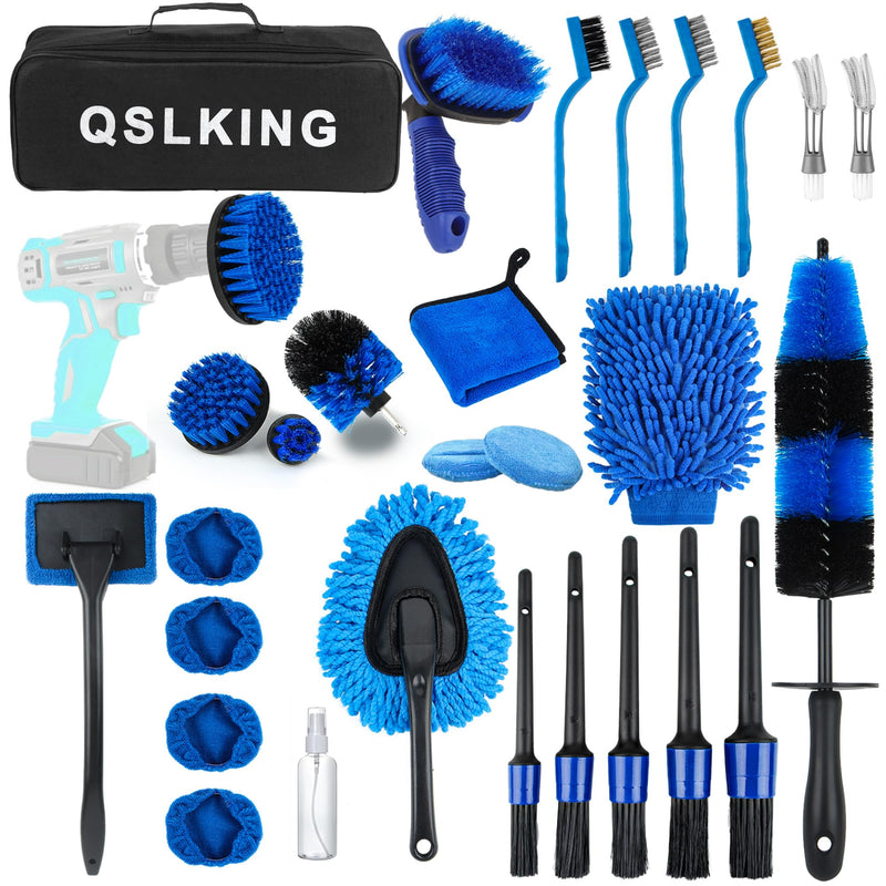 QSLKING M01 汽车美容清洁刷套装