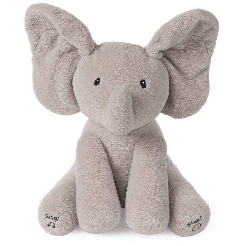 GUND 6049314 互动唱歌拍耳朵小象毛绒玩具