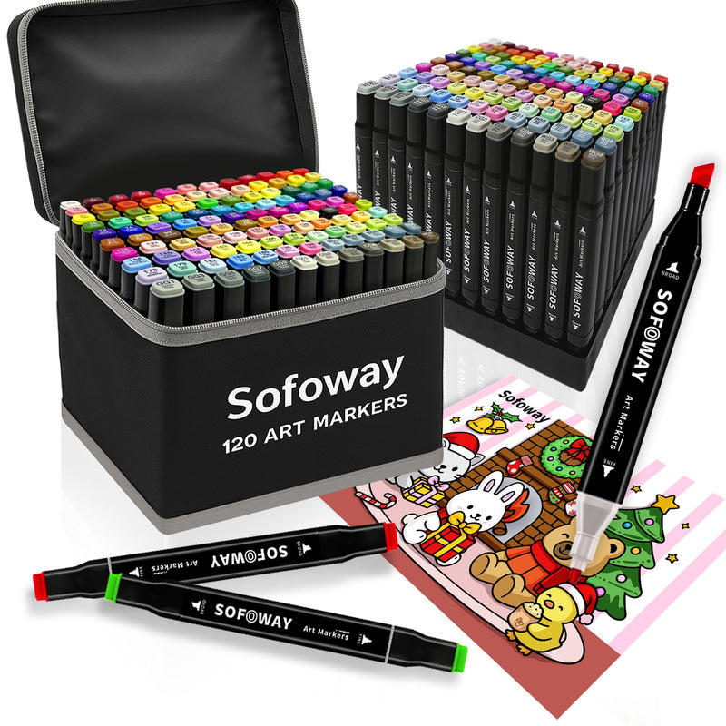 Sofoway 120色酒精马克笔
