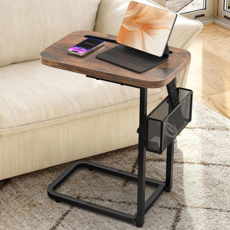 alentar CA-TV TRAY-new C型可调节高度带收纳篮边桌