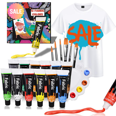 HUAL Fabric Paint Set 织物颜料套装