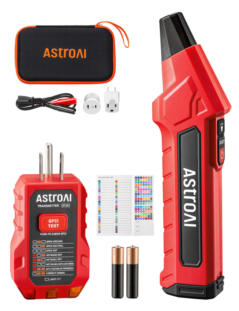 AstroAI ABCBFET120BK 断路器查找器/GFCI插座测试仪