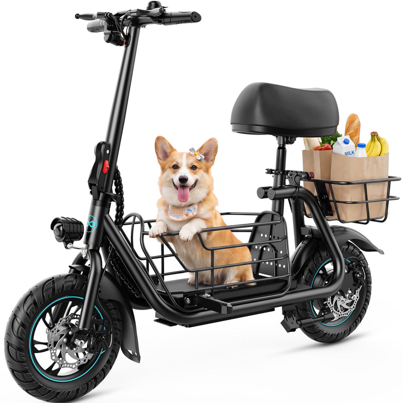 Gyroor C1S 成人带宠物篮电动滑板车