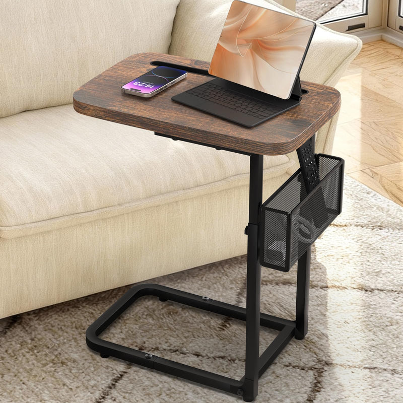 alentar CA-TV TRAY-new 可调节多功能C形沙发边桌