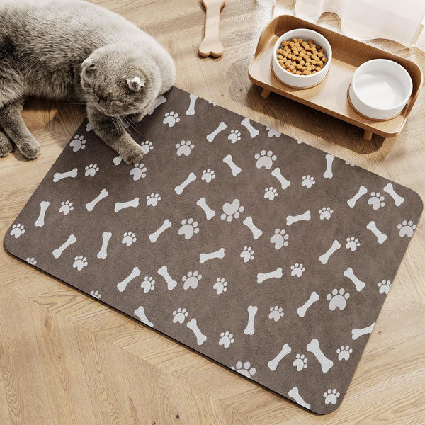 MontVoo CA-MP-BROWN 宠物吸水防滑食物垫