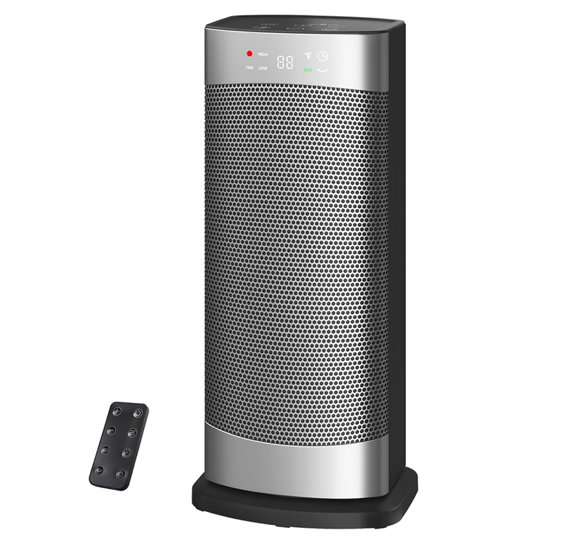 AO0YSORA 1500W 智能塔式陶瓷暖风机（2秒快热/摇头/恒温/24H定时）